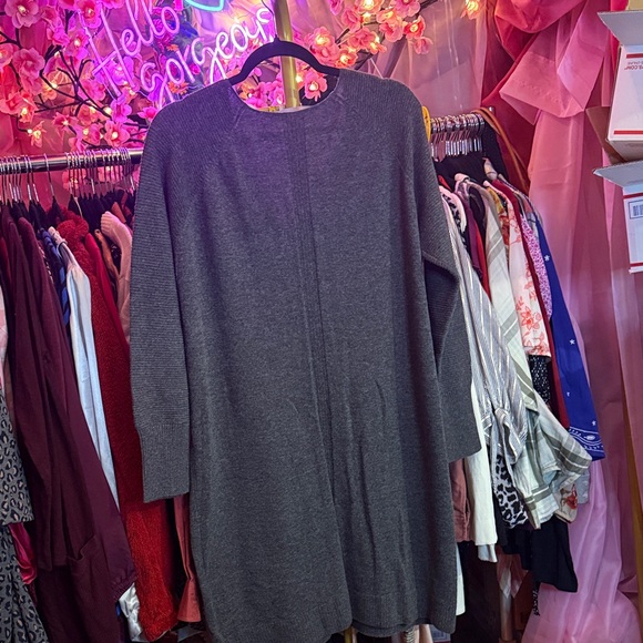 Athleta Charcoal Knit Top Wool/Cashmere blend - Picture 4 of 5